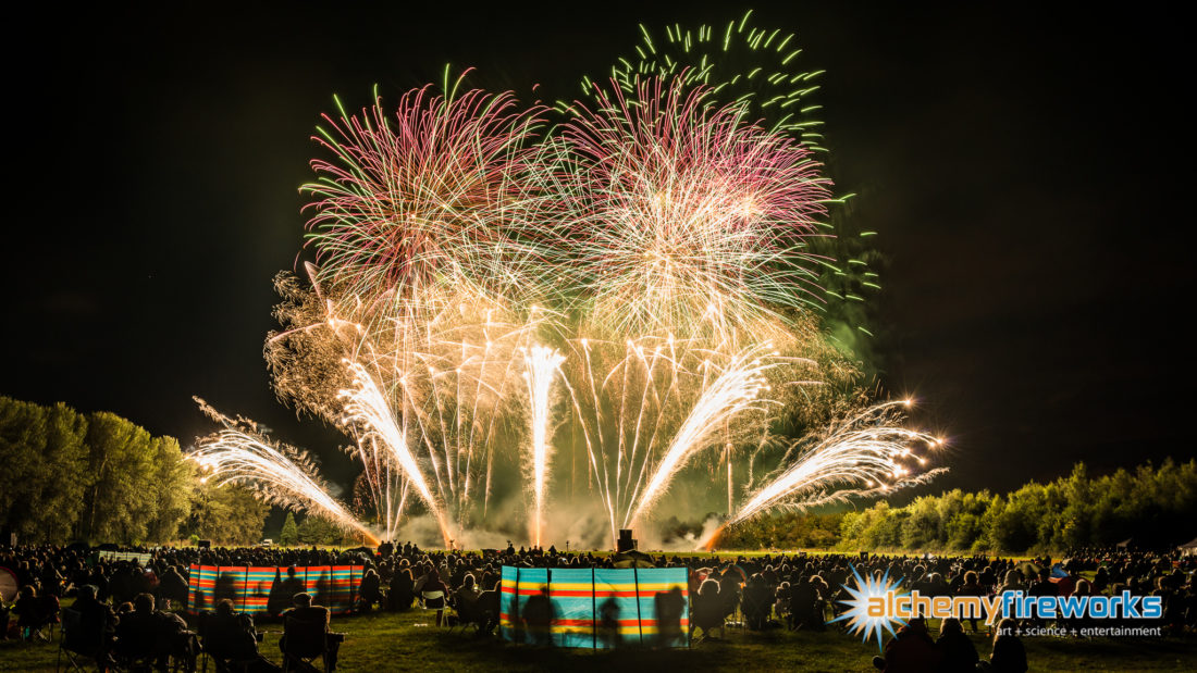 Huge display of fireworks at Catton Hall festival of fireworks