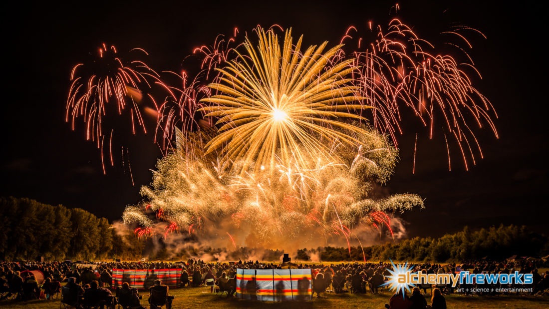 Huge display of fireworks at Catton Hall festival of fireworks