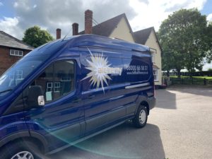 Shiny new Alchemy Fireworks van for professional fireworks displays